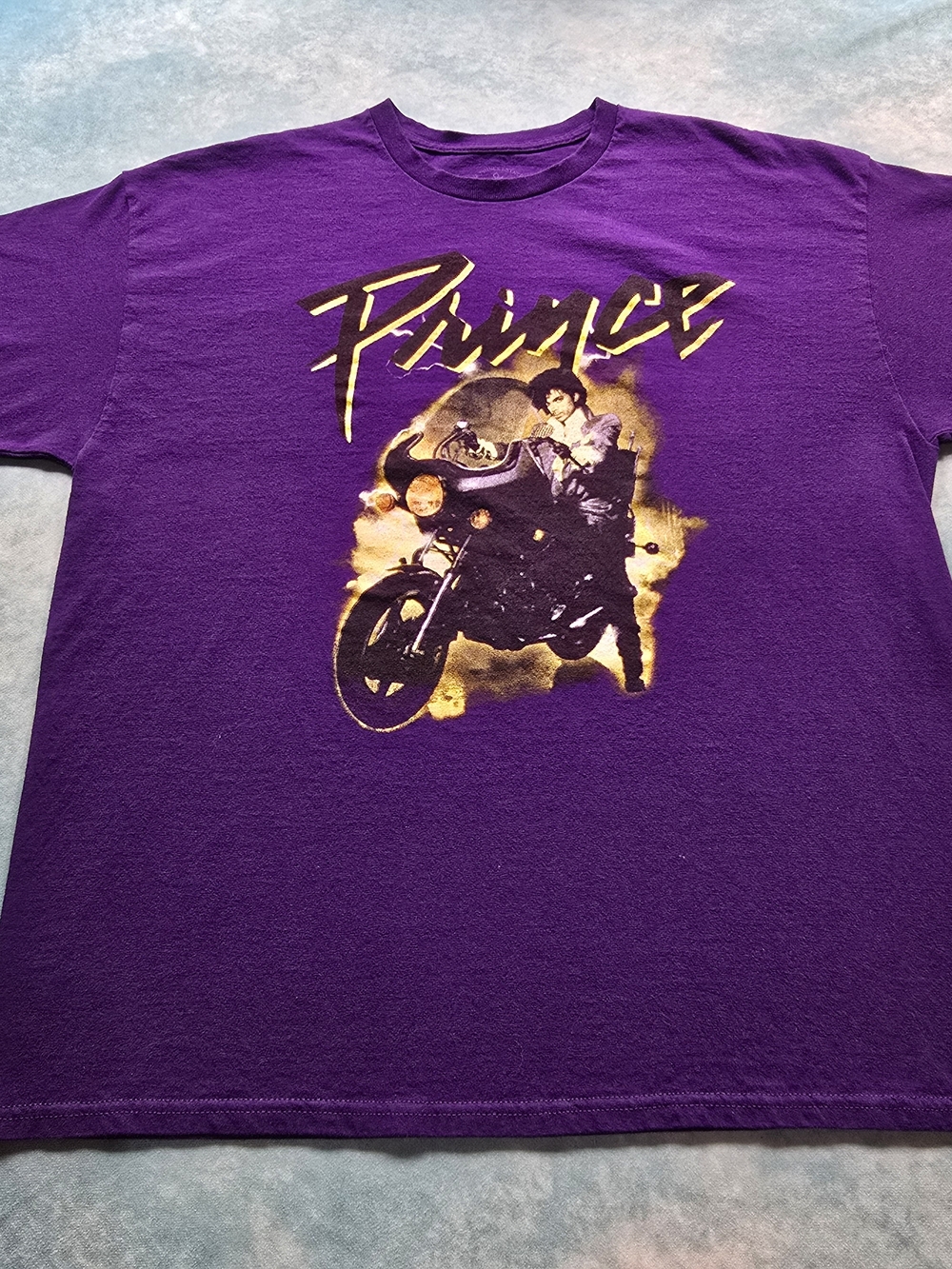 Prince Purple Motorcycle Graphic Tee XL Official Licensed Music Shirt